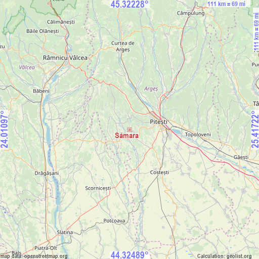 Sămara on map