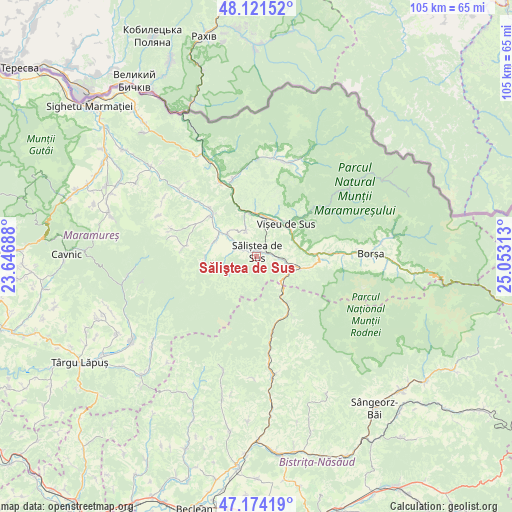 Săliştea de Sus on map