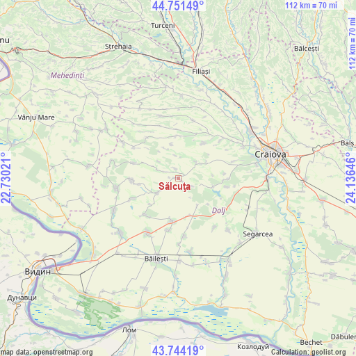 Sălcuţa on map