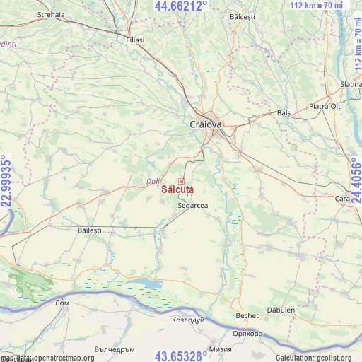 Sălcuța on map