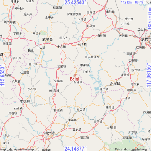 Beiqi on map