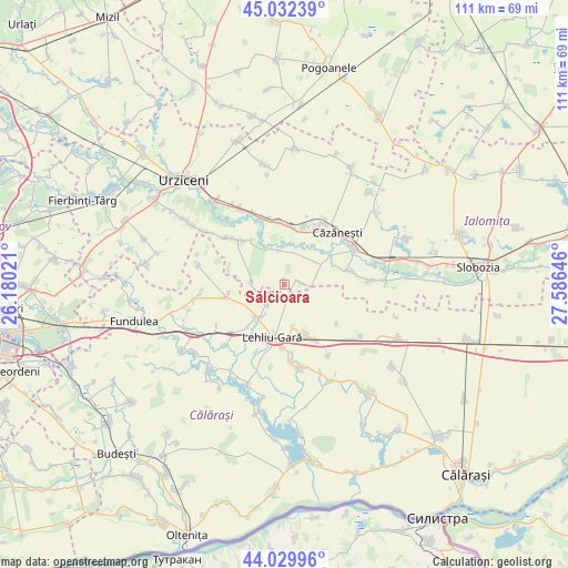 Sălcioara on map