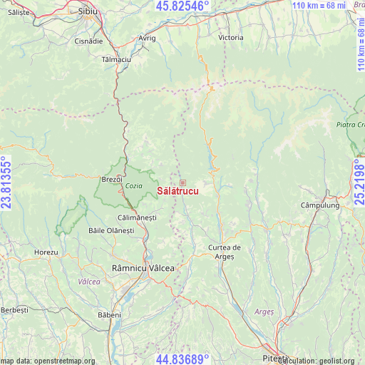 Sălătrucu on map