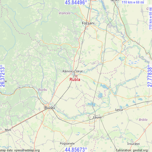 Rubla on map