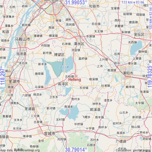 Hefeng on map