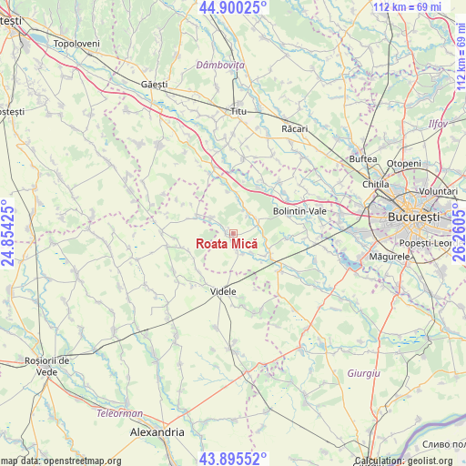 Roata Mică on map