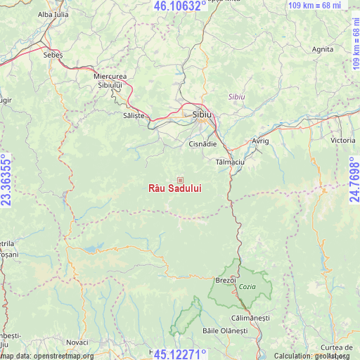 Râu Sadului on map