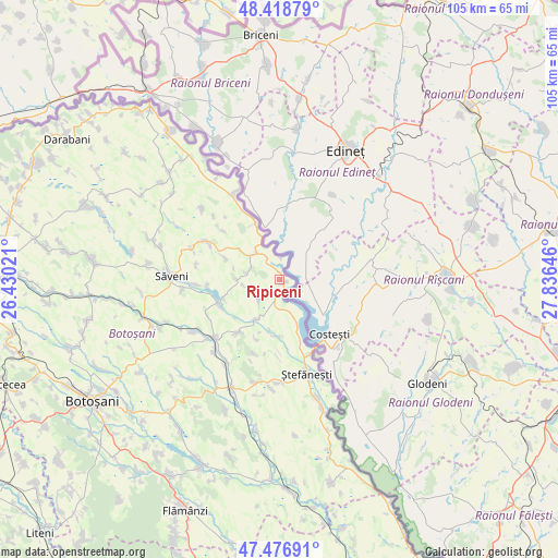 Ripiceni on map