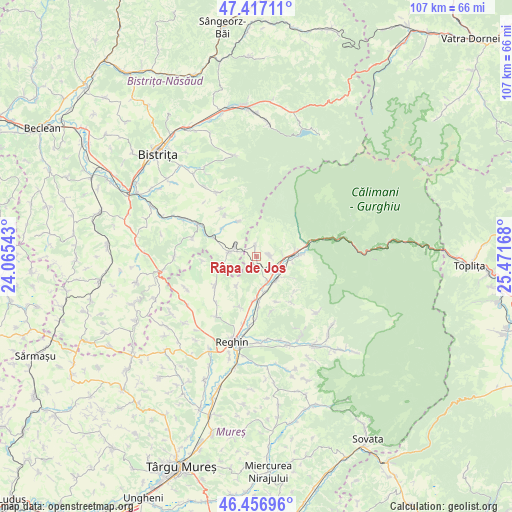 Râpa de Jos on map