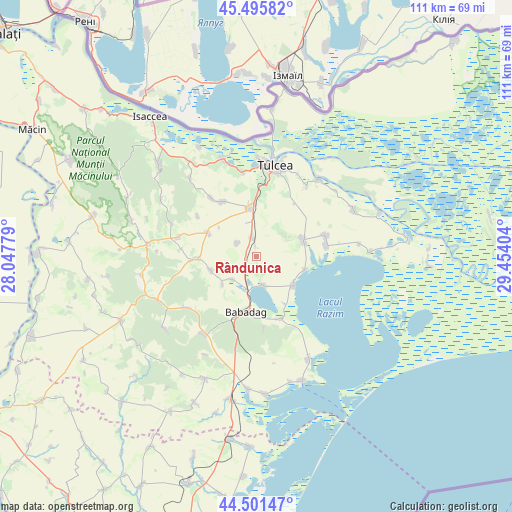 Rândunica on map