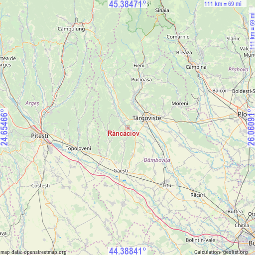 Râncăciov on map