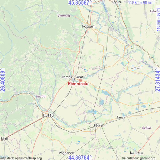 Râmnicelu on map