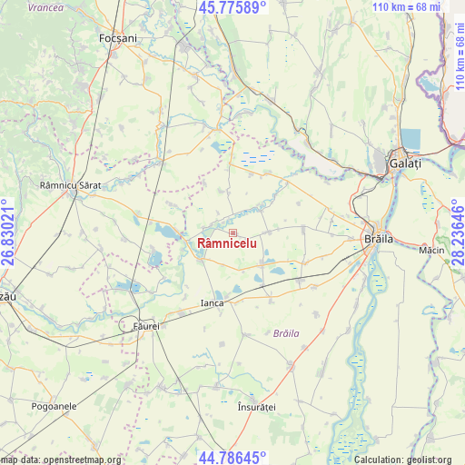 Râmnicelu on map