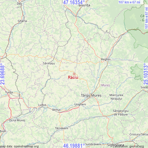 Râciu on map