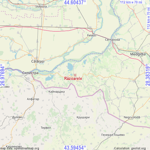 Răzoarele on map