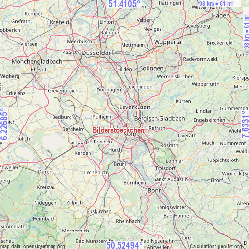 Bilderstoeckchen on map
