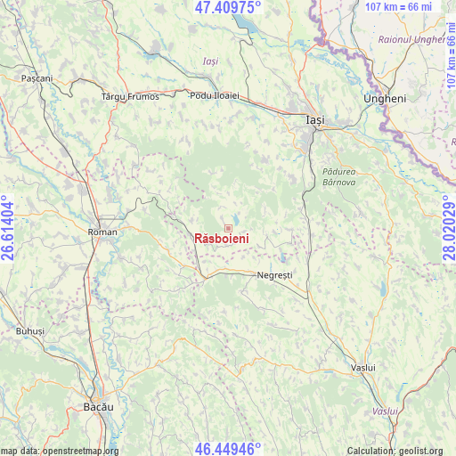 Răsboieni on map