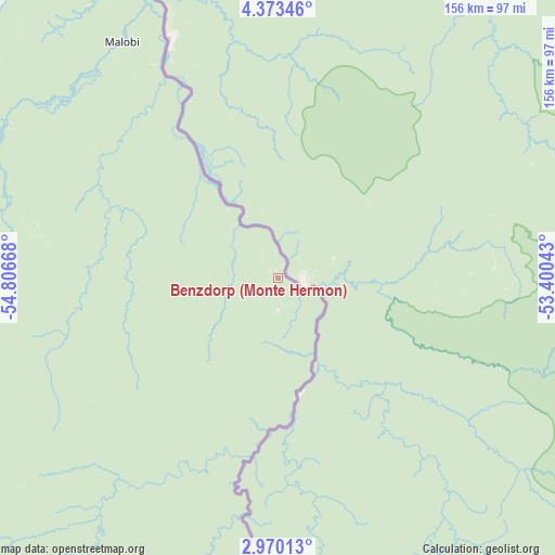 Benzdorp (Monte Hermon) on map