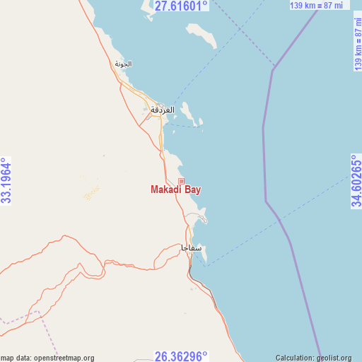 Makadi Bay on map