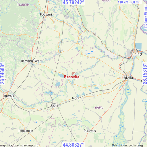 Racoviţa on map