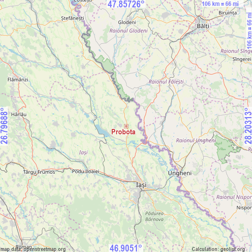 Probota on map