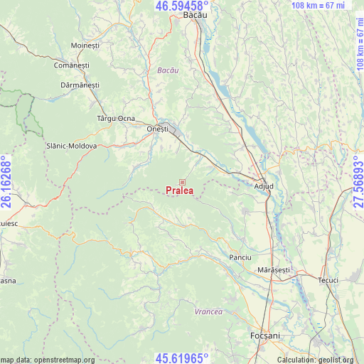 Pralea on map