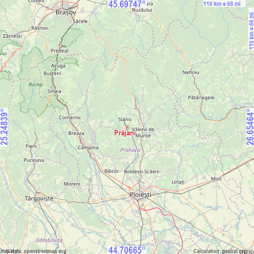 Prăjani on map