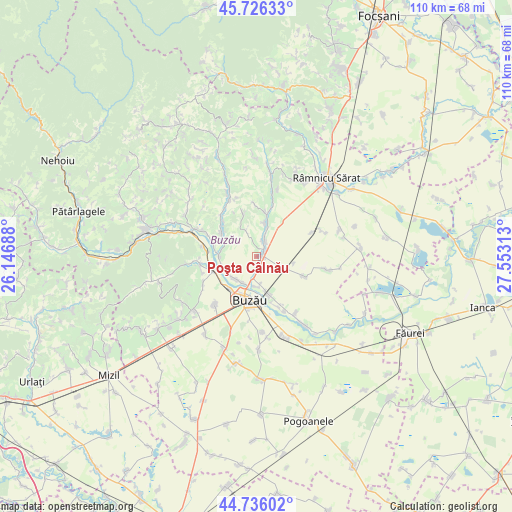 Poşta Câlnău on map