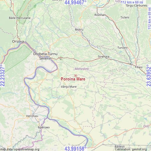 Poroina Mare on map