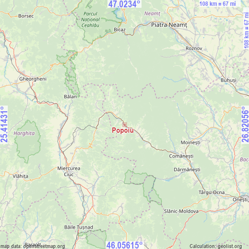 Popoiu on map