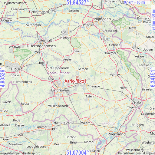 Aarle-Rixtel on map