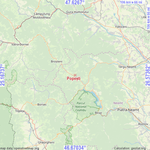 Popești on map