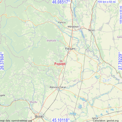 Popești on map