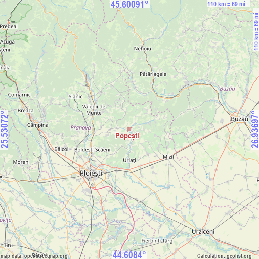 Popești on map