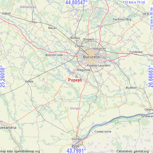 Popești on map