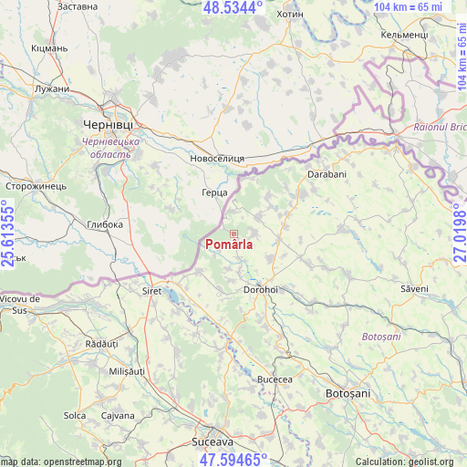 Pomârla on map