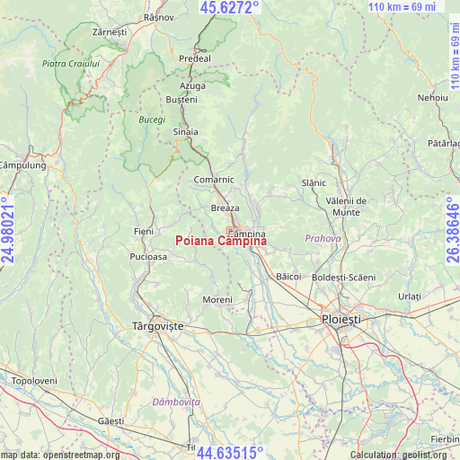 Poiana Câmpina on map