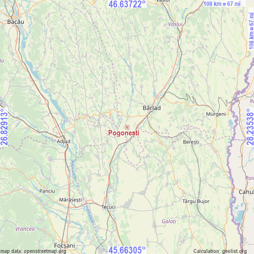 Pogonești on map