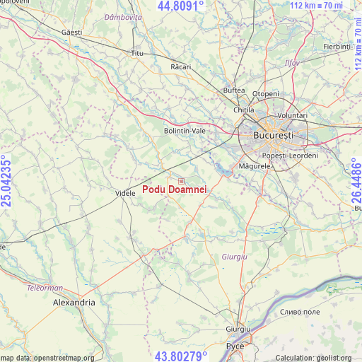 Podu Doamnei on map