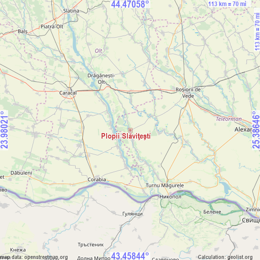 Plopii Slăviţeştí on map