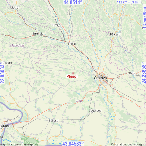 Pleșoi on map