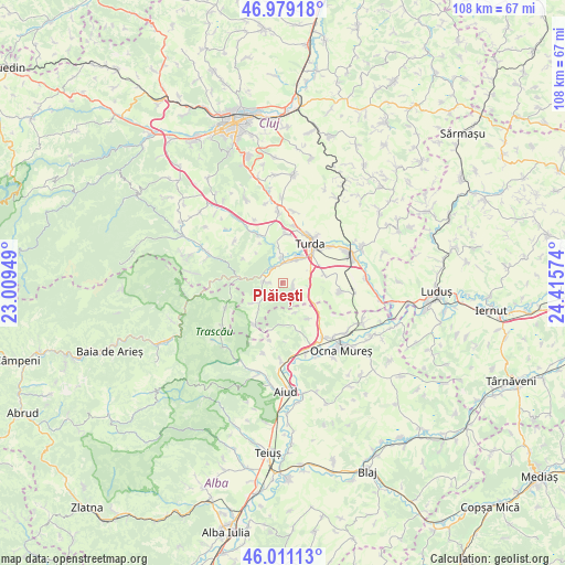 Plăiești on map