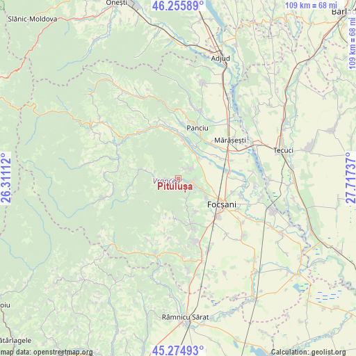 Pitulușa on map