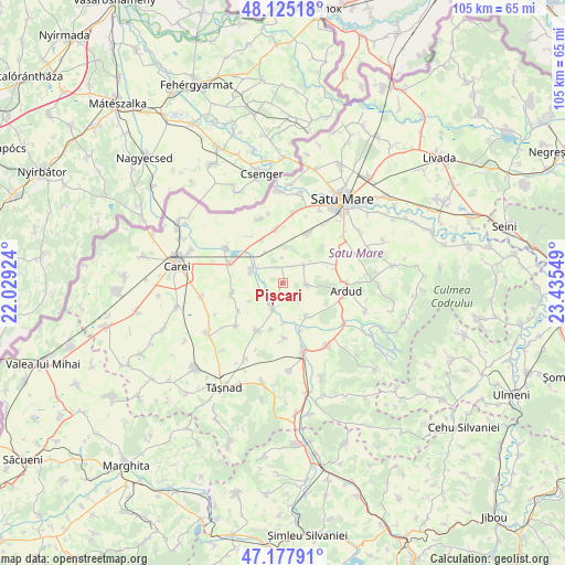 Pișcari on map