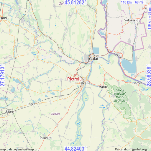 Pietroiu on map