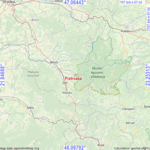 Pietroasa on map