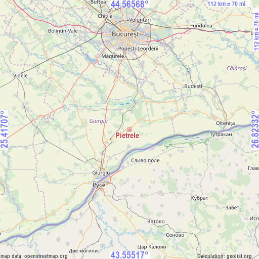 Pietrele on map