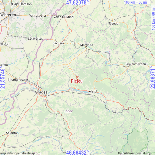 Picleu on map