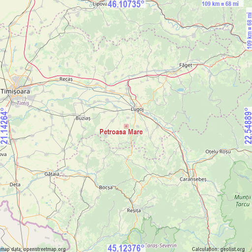 Petroasa Mare on map