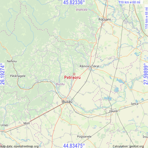 Petrișoru on map